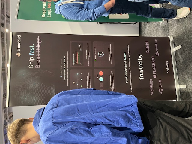 An advertisement banner of Shorebird.